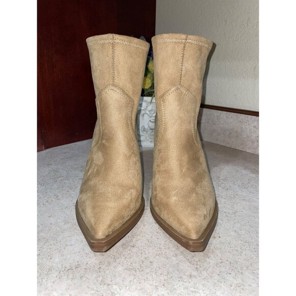 Mia Western BOHO Ankle Booties With Block Heel & Pointed Toe - Womens Size 7.5 - Picture 7 of 10